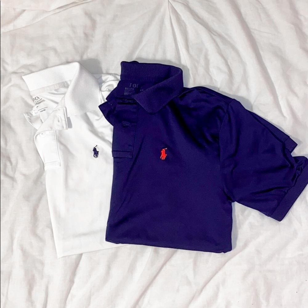 2 Boy’s Ralph Lauren Dri-Fit Polos